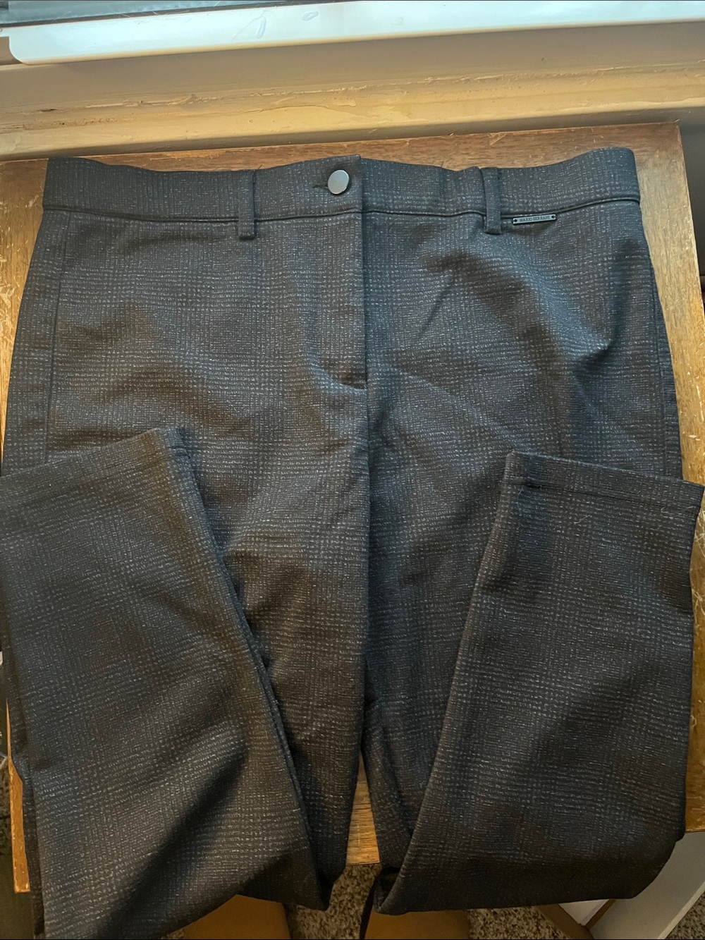 Black pants w/ texture look.